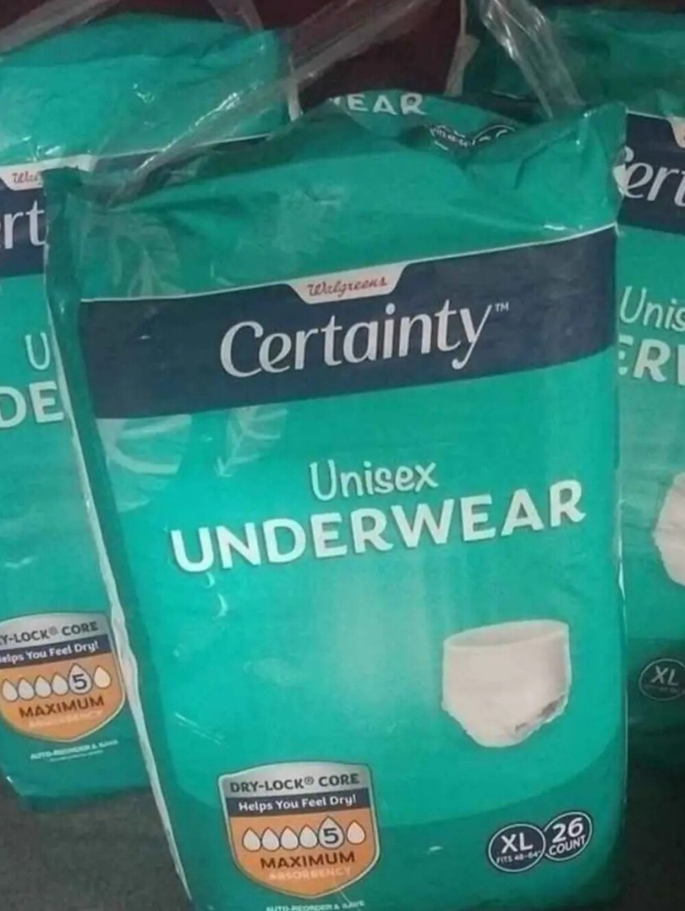 Walgreens Certainty Unisex Underwear - (XL, 26 Count)